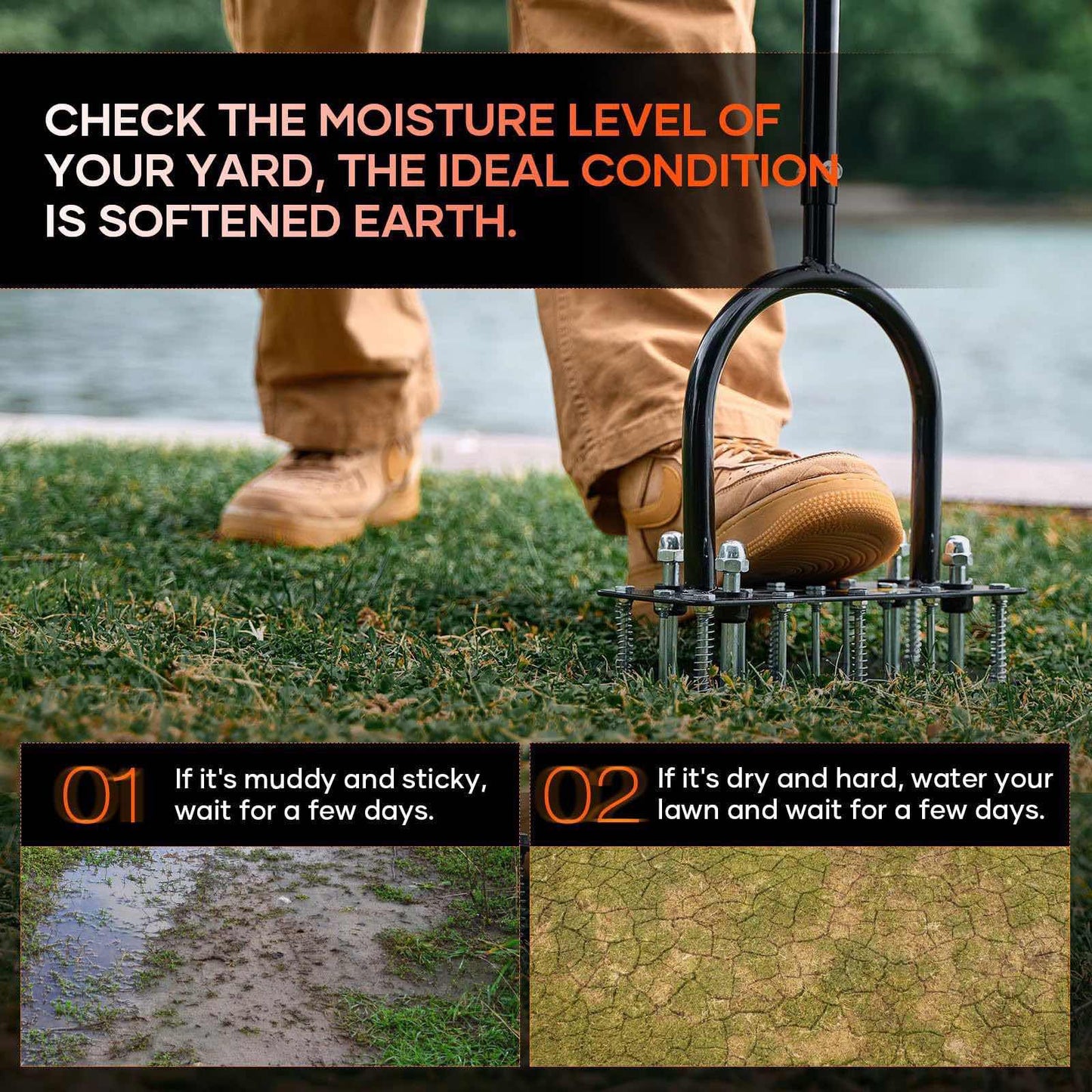 Noru Lawn Aerator 2-in-1 Tool™